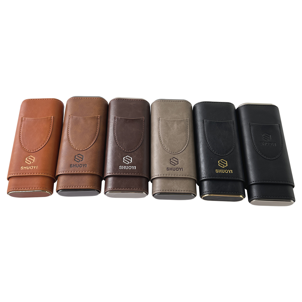 Premium Leather Cigar Cases