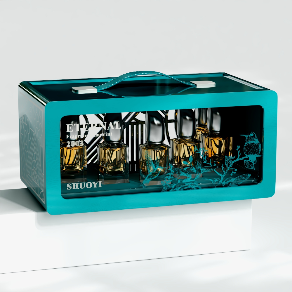 Perfume box with handle