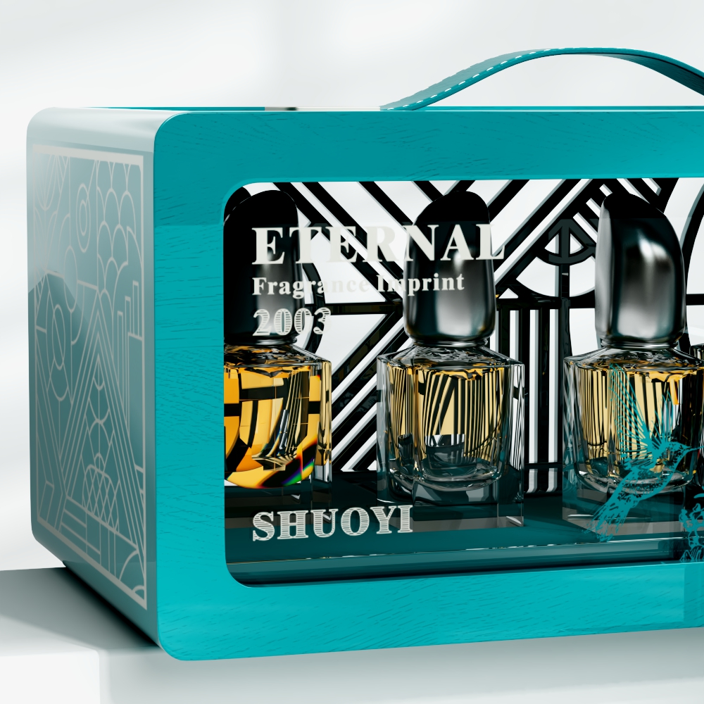 Perfume box with pattern