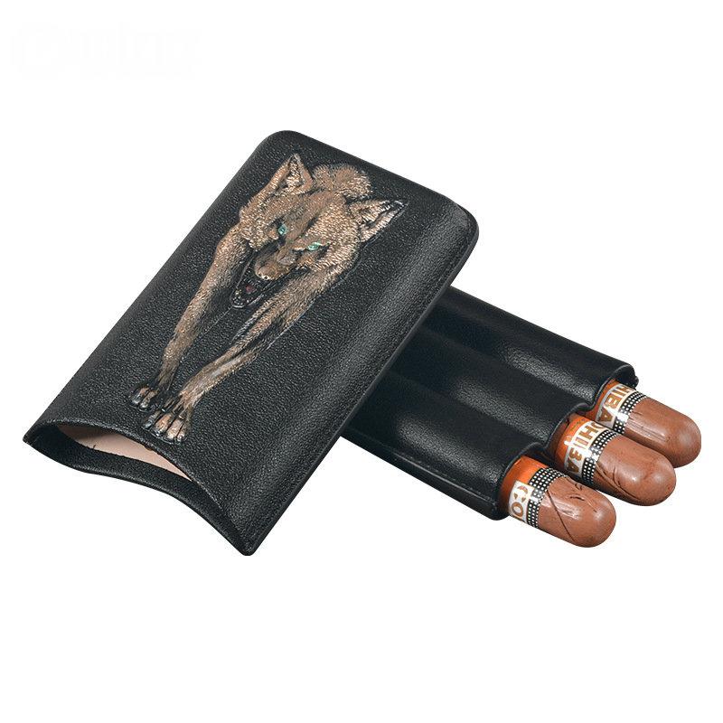 Travel Humidor 3- Finger Travel Cigar Case
