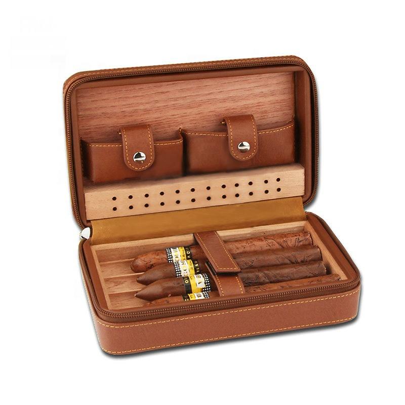 cigar leather travel case