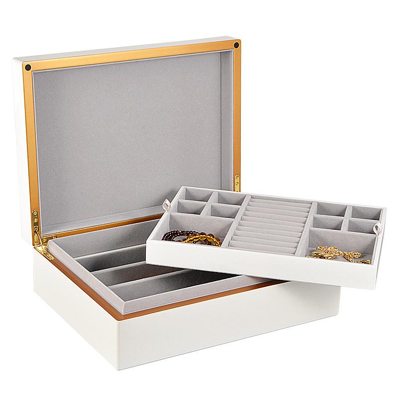 White Wooden Jewelry Box