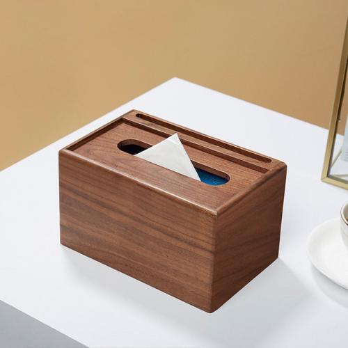 wooden tissue box holder	