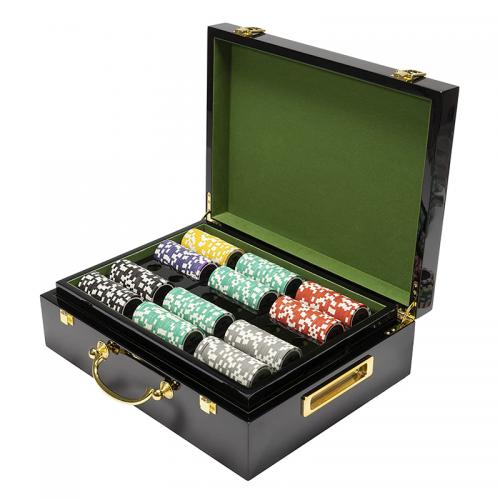 wooden poker chip box	